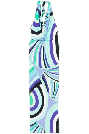 Emilio Pucci Sukienki, Kobieta, Wielobarwność, S, Zielone eleganckie sukienki dla kobiet
