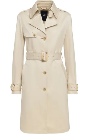 add Płaszcze, Kobieta, Beżowy, 2XS, Trenchcoat Z Jednorzędowym Zapięciem