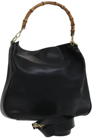 Gucci Pre-owned, Kobieta, Czarny, ONE SIZE, Skóra, Pre-owned Skórzane torebki