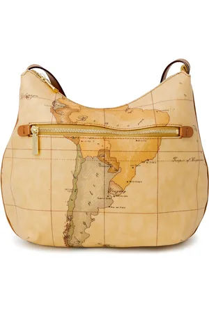 ALVIERO MARTINI 1A CLASSE Torebki, Kobieta, Beżowy, ONE SIZE, Vintage World Map Shoulder Bag