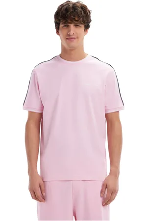 Eden Park Koszulki, Mężczyzna, Różowy, 2XL, Bawełna, Różowy bawełniany T-shirt w luźnym fasonie