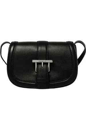 Alexander McQueen Torebki, Kobieta, Czarny, ONE SIZE, Czarna Skórzana Torba na Ramię