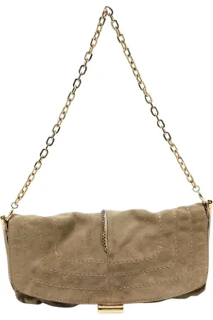Jimmy Choo Pre-owned, Kobieta, Beżowy, ONE SIZE, Pre-owned skórzane torby na ramię