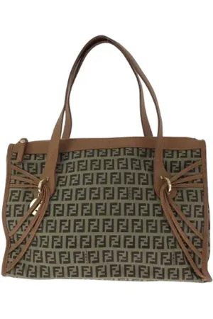 Fendi Pre-owned, Kobieta, brązowy, ONE SIZE, Skóra, Pre-owned Canvas totes