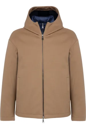 add Kurtki, Mężczyzna, brązowy, 2XL, Wełna, Kurtka Z Kapturem 2 W 1 Z Ocieplaną Kurtką Wewnętrzną