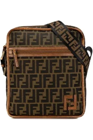 Fendi Pre-owned, Kobieta, brązowy, ONE SIZE, Skóra, Pre-owned Canvas crossbody-bags