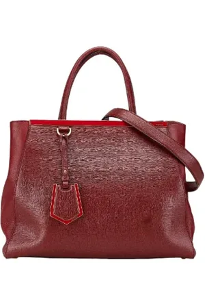 Fendi Pre-owned, Kobieta, Czerwony, ONE SIZE, Skóra, Pre-owned Skórzane torebki