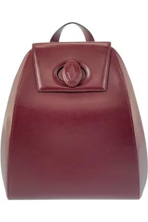 Cartier Pre-owned, Kobieta, brązowy, ONE SIZE, Skóra, Pre-owned Leather backpacks