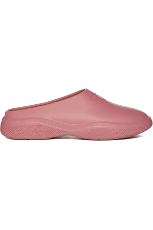 Prada Buty, Kobieta, Różowy, 37 EU, Różowe wsuwane gumowe mules