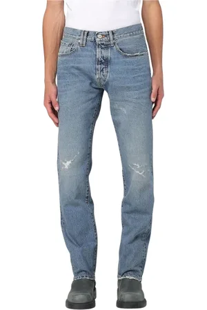 Cycle Jeansy, Mężczyzna, Niebieski, W30, Męskie Jeansyy Slim Fit w Kolorze Niebieskim