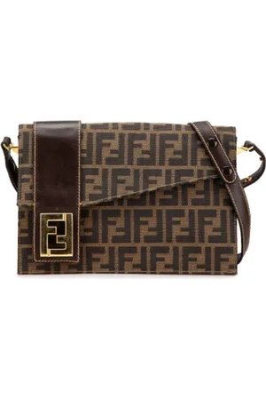 Fendi Pre-owned, Kobieta, brązowy, ONE SIZE, Pre-owned Canvas crossbody-bags