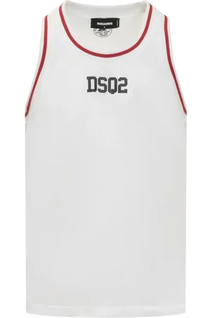 Dsquared2 Koszulki, Mężczyzna, Biały, L, Fajne Tank Tops dla Mężczyzn