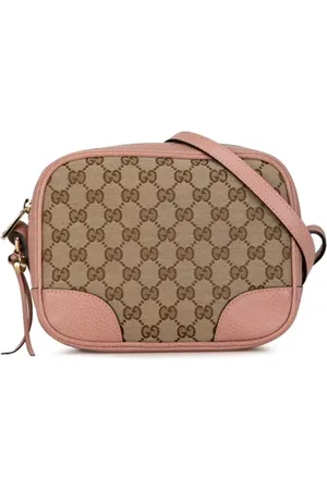 Gucci Pre-owned, Kobieta, Beżowy, ONE SIZE, Pre-owned Canvas crossbody-bags
