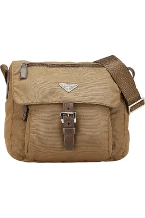 Prada Pre-owned, Kobieta, brązowy, ONE SIZE, Skóra, Pre-owned Canvas crossbody-bags