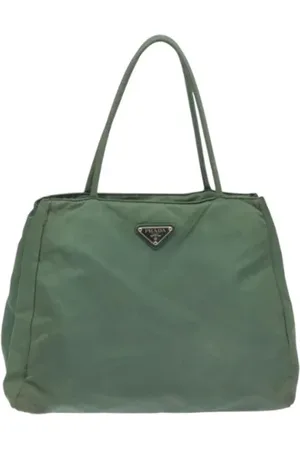 Prada Pre-owned, Kobieta, Zielony, ONE SIZE, Nylon, Pre-owned Nylon handbags