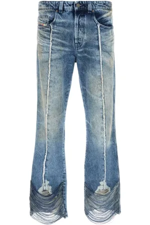 Diesel Jeansy, Mężczyzna, Niebieski, W34, Denim, Denim D-Buck Jeansy