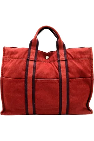 Hermès Pre-owned, Kobieta, Czerwony, ONE SIZE, Pre-owned Canvas handbags