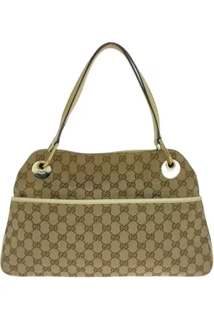 Gucci Pre-owned, Kobieta, Beżowy, ONE SIZE, Skóra, Pre-owned Canvas totes