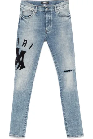 AMIRI Jeansy, Mężczyzna, Niebieski, W32, Indigo Klasyczne Jeansyy na Guziki