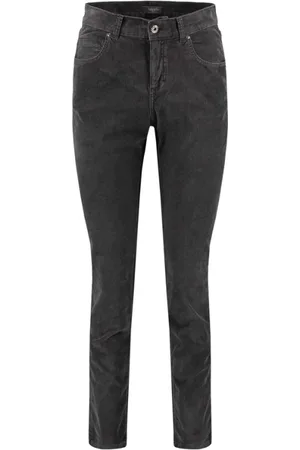 Angels Jeansy, Kobieta, Szary, L, Cord Jeansy w stylu distressed-Look