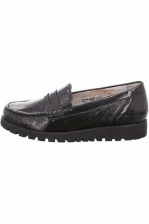 Waldläufer Buty, Kobieta, Czarny, 37 1/2 EU, Czarne Buty wsuwane