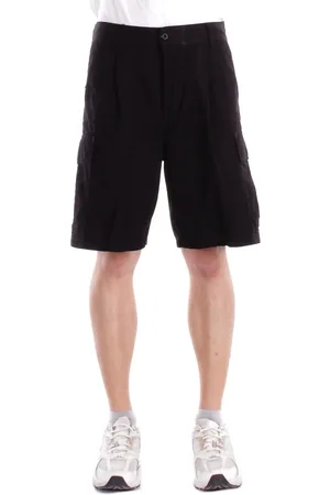 Carhartt Szorty, Mężczyzna, Czarny, W29, Bawełna, Czarne szorty z zapięciem na suwak