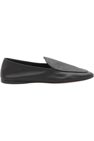 The Row Buty, Kobieta, Czarny, 38 1/2 EU, Czarne płaskie mokasyny