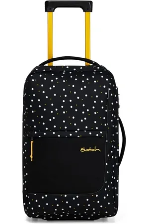 Satch Walizki, Mężczyzna, Czarny, ONE SIZE, Flow Trolley - Bagaż podręczny, z workiem na pranie