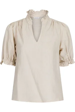 Neo Noir Bluzki, Kobieta, Beżowy, M, Bawełna, Blouses