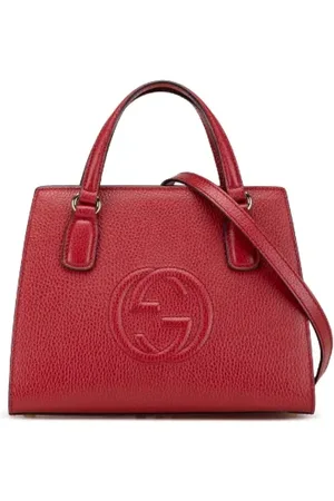 Gucci Pre-owned, Kobieta, Czerwony, ONE SIZE, Skóra, Pre-owned Skórzane torebki