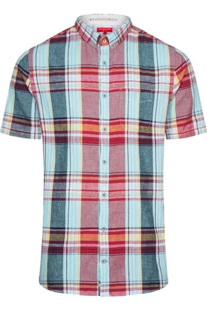 Colours & Sons Koszule, Mężczyzna, Wielobarwność, L, Koszula Casual z Krótkim Rękawem
