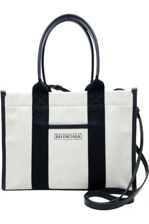 Balenciaga Pre-owned, Kobieta, Biały, ONE SIZE, Len, Pre-owned Canvas balenciaga-bags