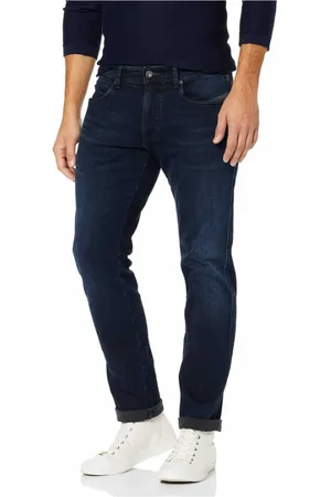 Camel Active Jeansy, Mężczyzna, Niebieski, W36 L34, Męskie Proste Jeansyy w Ciemnoniebieskim