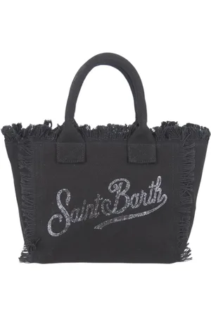 MC2 SAINT BARTH Torebki, Kobieta, Czarny, ONE SIZE, Bawełniana Torba na ramię