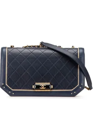 CHANEL Pre-owned, Kobieta, Niebieski, ONE SIZE, Skóra, Pre-owned Leather crossbody-bags
