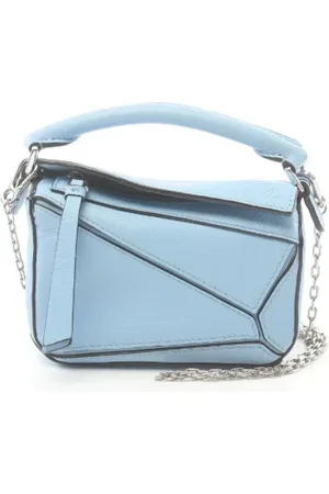 Loewe Pre-owned, Kobieta, Niebieski, ONE SIZE, Skóra, Pre-owned Skórzane torebki
