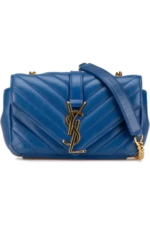 Saint Laurent Pre-owned, Kobieta, Niebieski, ONE SIZE, Skóra, Pre-owned Leather crossbody-bags