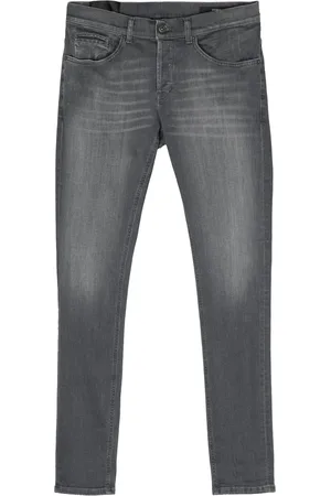 Dondup Jeansy, Mężczyzna, Szary, W33, Szare Spodnie Slim Fit