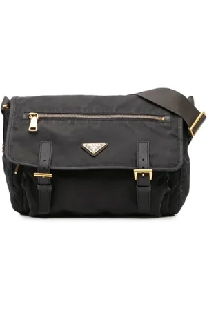 Prada Pre-owned, Kobieta, Czarny, ONE SIZE, Nylon, Pre-owned Nylon crossbody-bags
