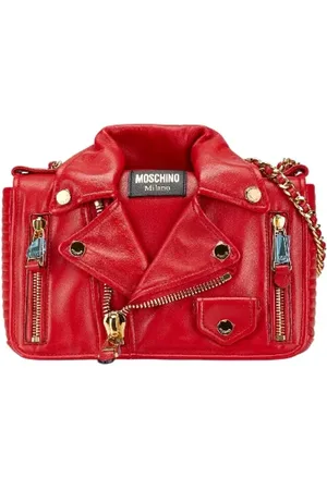 Moschino Pre-owned, Kobieta, Czerwony, ONE SIZE, Skóra, Pre-owned skórzane torby na ramię