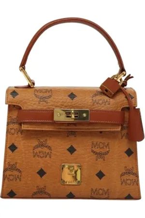 MCM Pre-owned, Kobieta, brązowy, ONE SIZE, Skóra, Pre-owned Skórzane torebki