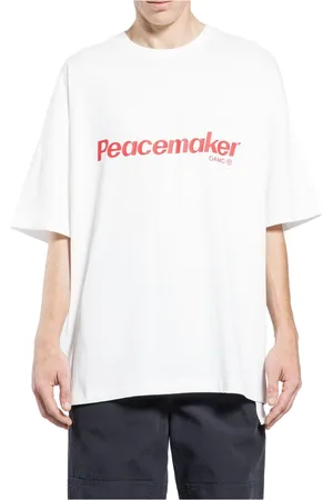 OAMC Koszulki, Mężczyzna, Biały, 2XL, Koszulka Kwiatowa Pokojowa