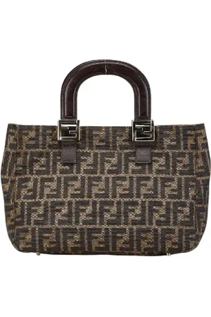 Fendi Pre-owned, Kobieta, brązowy, ONE SIZE, Skóra, Pre-owned Canvas totes