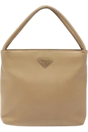 Prada Pre-owned, Kobieta, Beżowy, ONE SIZE, Skóra, Pre-owned Skórzane torebki