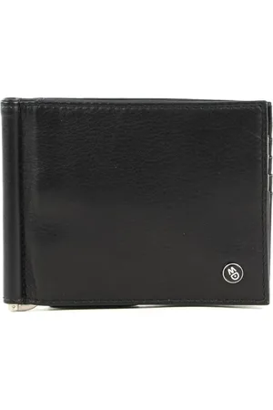 Mandarina Duck Akcesoria, Mężczyzna, Czarny, ONE SIZE, Skórzany portfel męski z przegródkami na karty