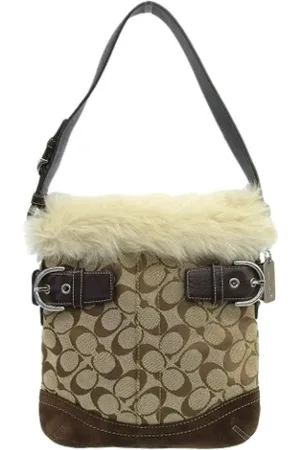 Coach Pre-owned, Kobieta, brązowy, ONE SIZE, Skóra, Pre-owned Canvas shoulder-bags