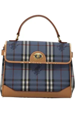 Burberry Pre-owned, Kobieta, Niebieski, ONE SIZE, Pre-owned Canvas handbags