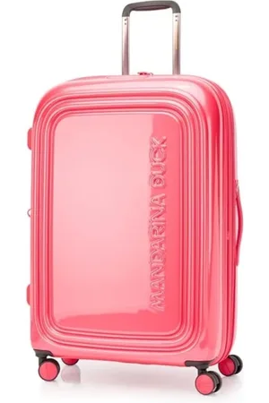 Mandarina Duck Walizki, unisex, Różowy, ONE SIZE, Walizka z metalem Logoduck + Trolley
