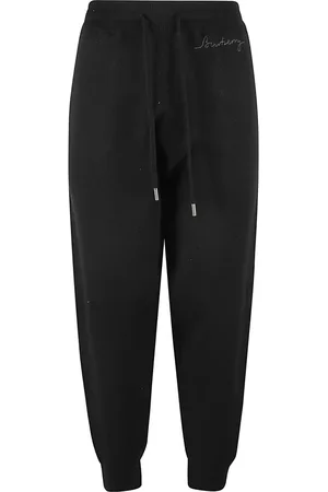 Burberry Spodnie, Kobieta, Czarny, M, Kaszmir, Czarne Spodnie Stylowe
