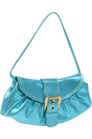 Céline Pre-owned, Kobieta, Niebieski, ONE SIZE, Skóra, Pre-owned Skórzane torebki